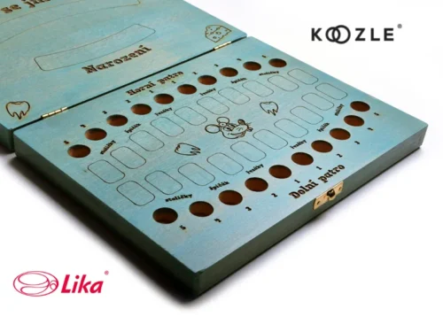 dřevěná krabička na zoubky Koozle modrá