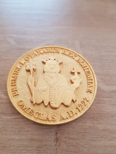 zlatá pamětní medaile