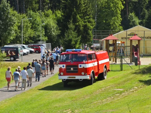 oslavy Mirkovice hasičské auto