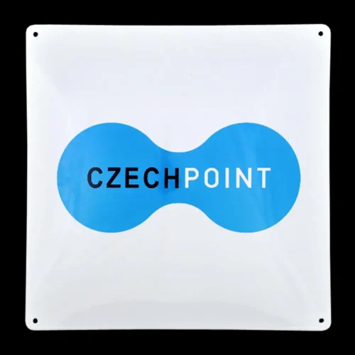 smaltovaná cedule hranatá CzechPoint