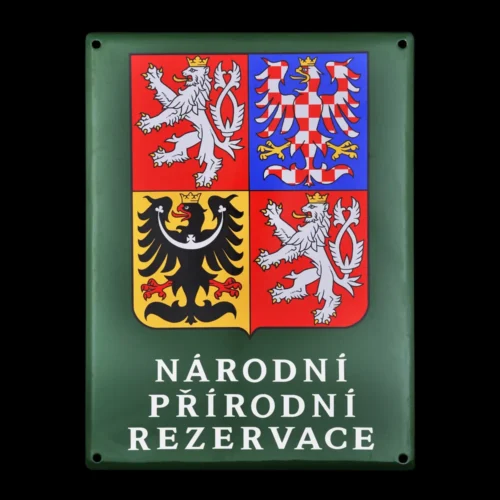 smaltovaná cedule hranatá