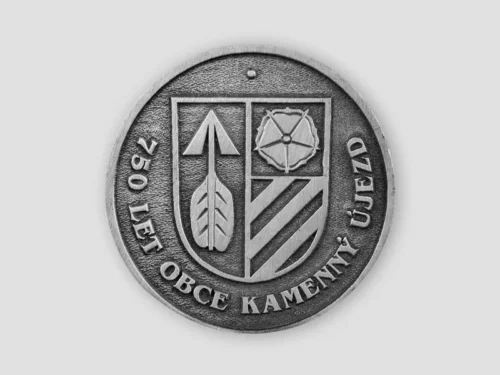 Pamětní medaile 750 let obce Kamenný Újezd