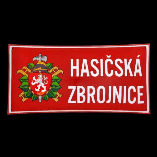 smaltovaná cedule hranatá