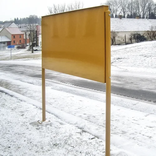 celokovová úřední deska na magnet, kovové vitríny