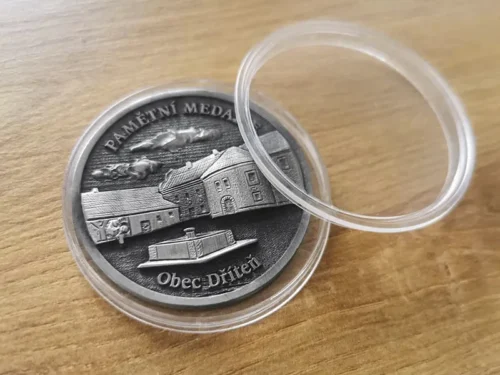 medaile Dříteň v plastové kapsli