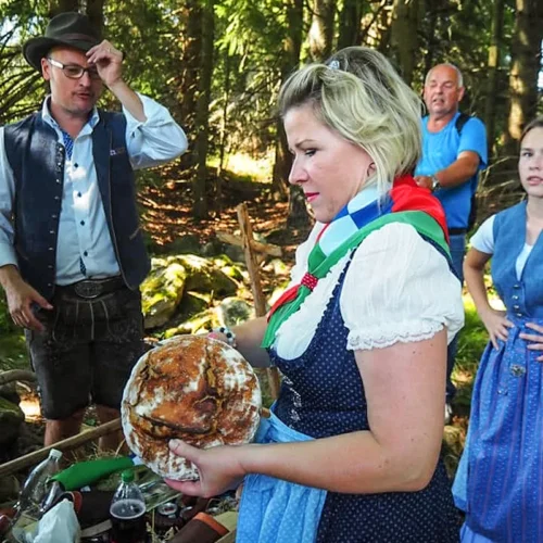 Vlajka obce Modrava - slavnost