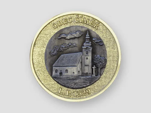 Pamětní medaile, kombinace materiálů