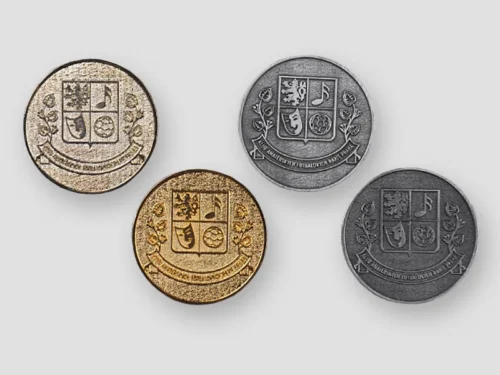 Pamětní medaile, různé povrchové úpravy