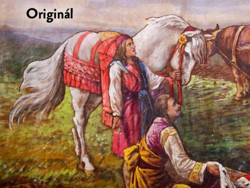 replika historického praporu Věžovatá Pláň