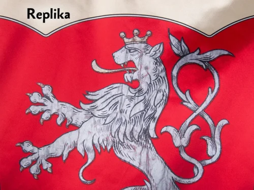 replika historického praporu Věžovatá Pláň