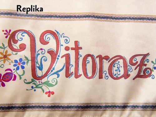 replika historického praporu Věžovatá Pláň