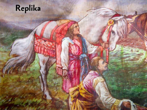 replika historického praporu Věžovatá Pláň