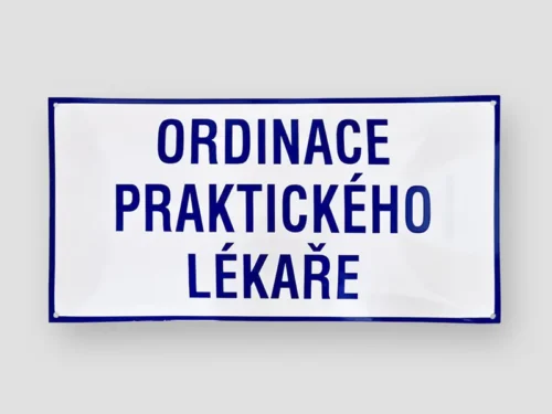 smaltovaná cedule Srní