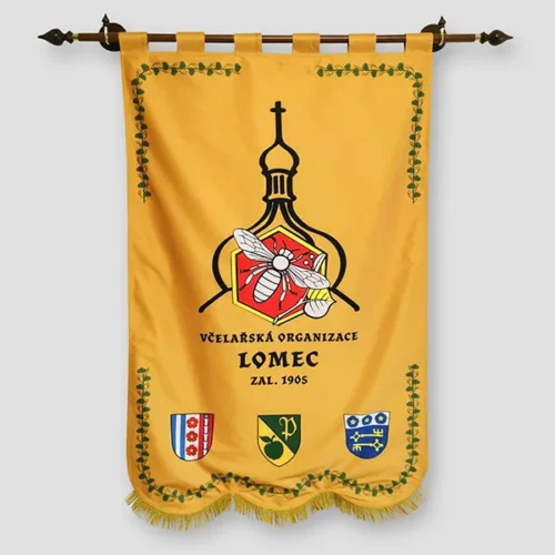 včelařská vlajka tištěná