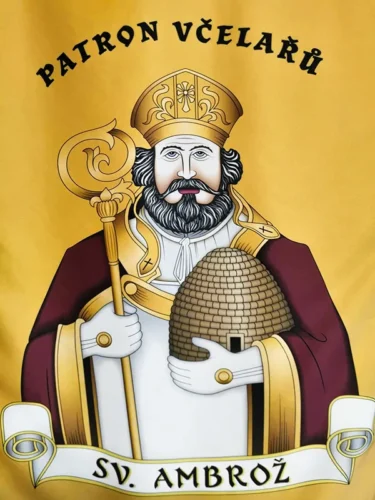 včelařská vlajka tištěná
