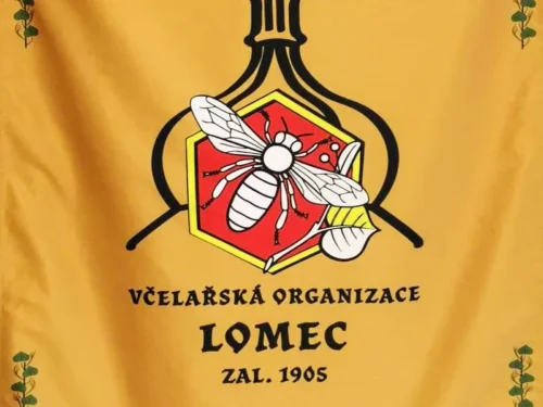 včelařská vlajka tištěná