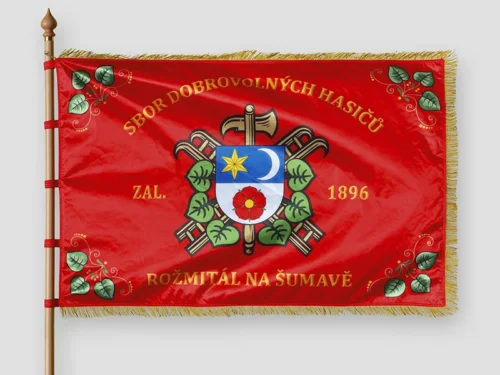 vlajka hasičská tištěná
