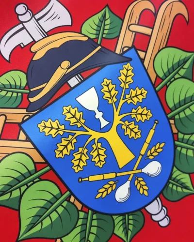 vlajka hasičská tištěná