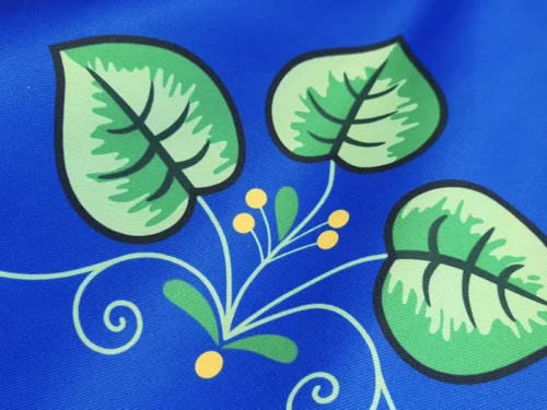 vlajka hasičská tištěná detail lístků