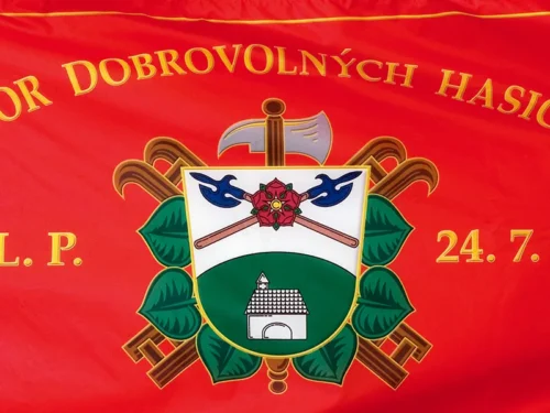 vlajka hasičská tištěná