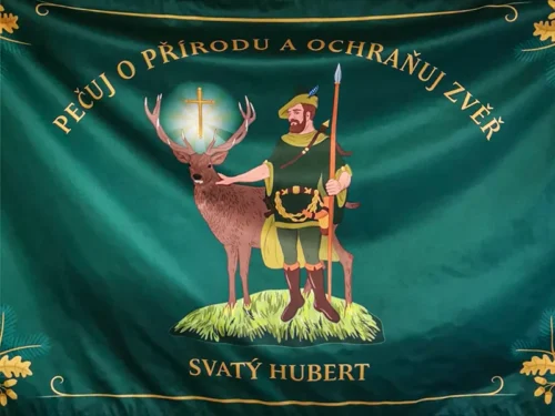 vlajka myslivecká tištěná