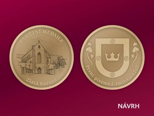 medaile Zlatá Koruna návrh